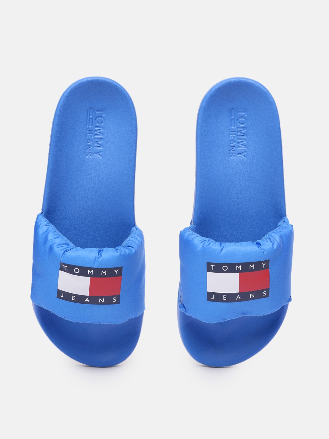 

Tommy Hilfiger Men Blue Printed Sliders