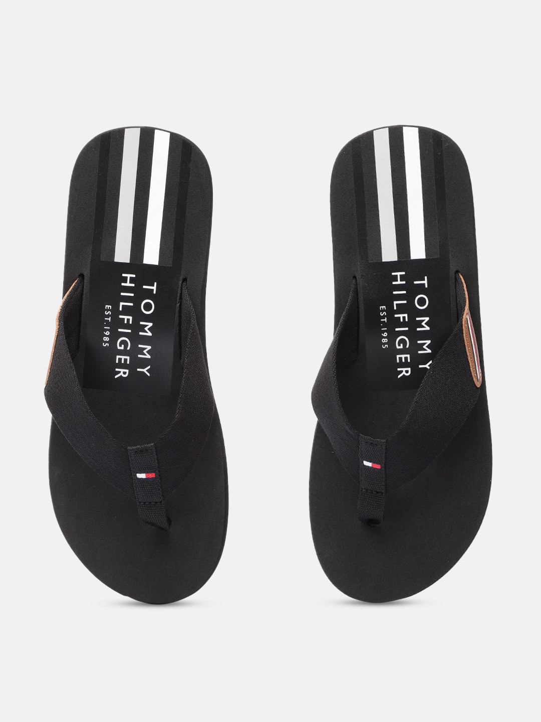 

Tommy Hilfiger Men Black Printed Thong Flip-Flops