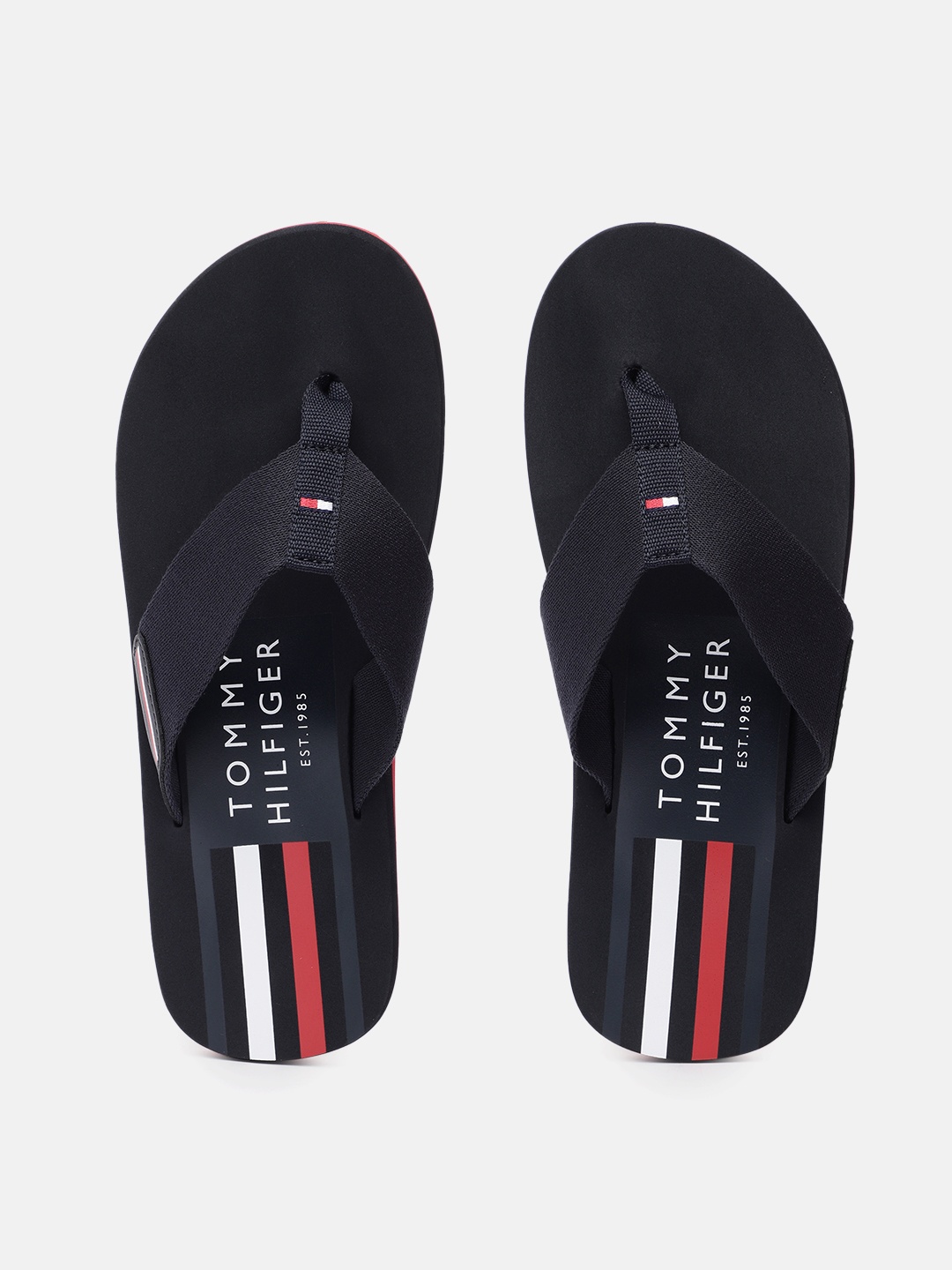 

Tommy Hilfiger Men Navy Blue Thong Flip-Flops