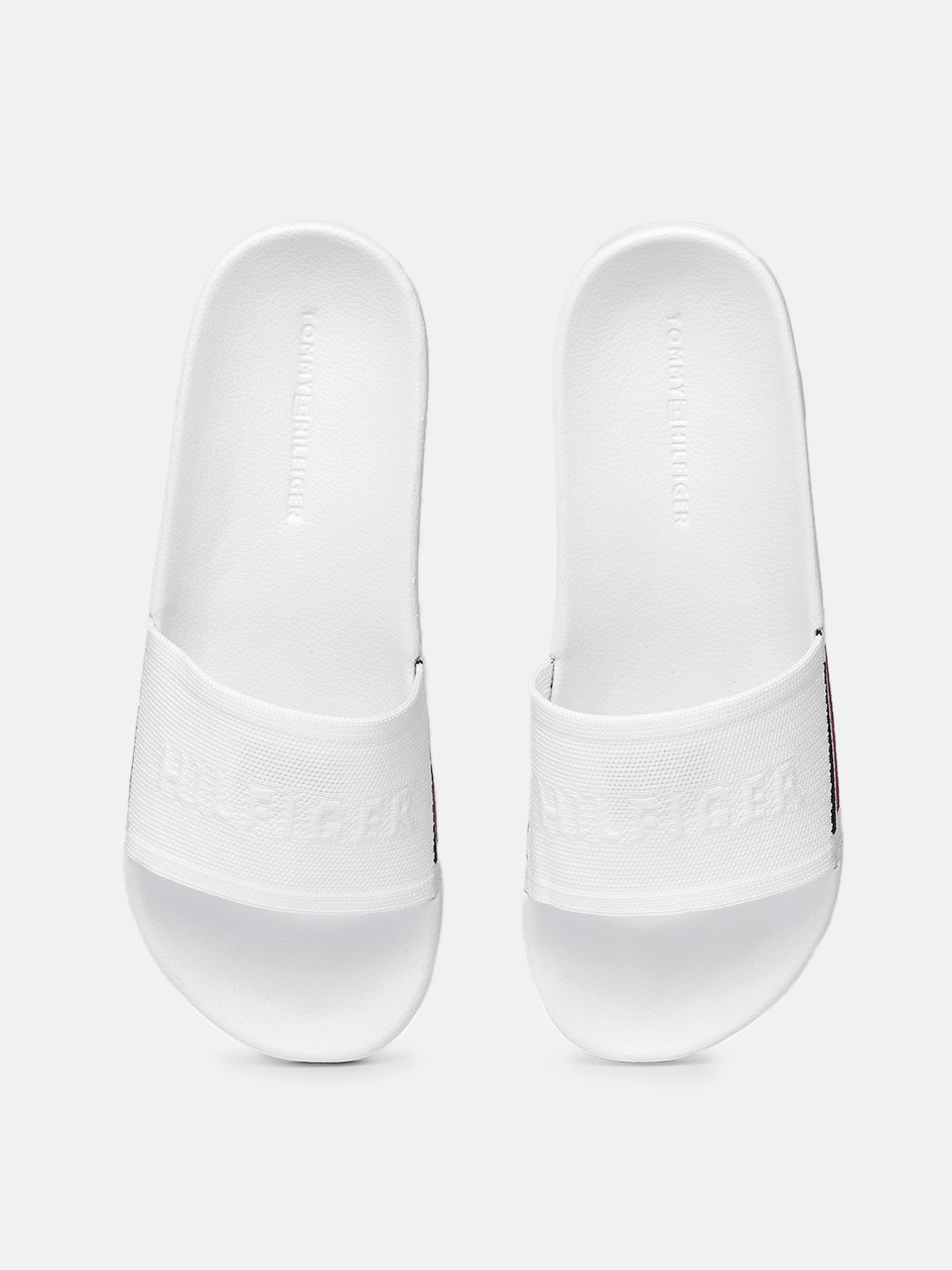 

Tommy Hilfiger Men White Self Design Sliders