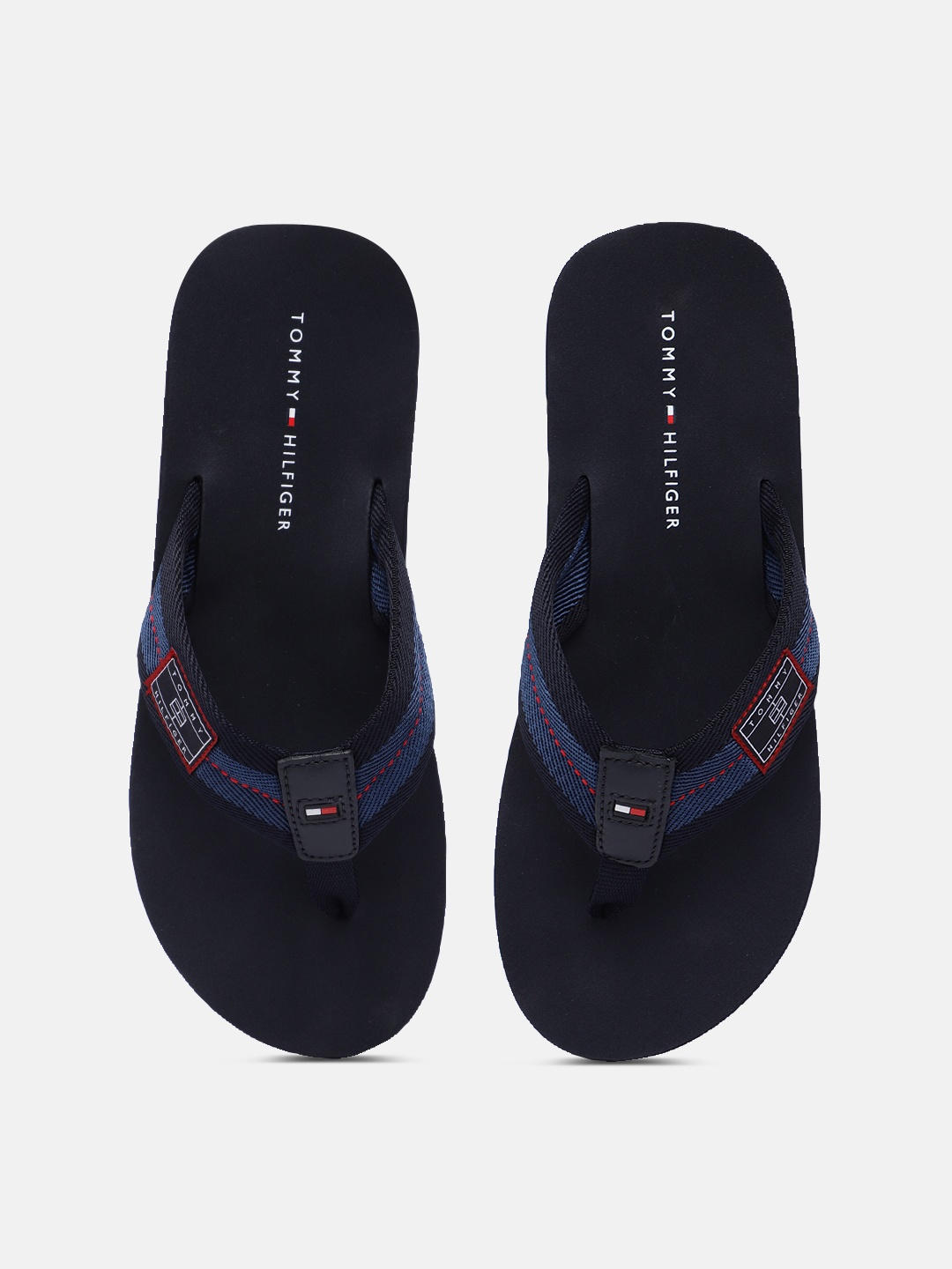 

Tommy Hilfiger Men Navy Blue Thong Flip-Flops