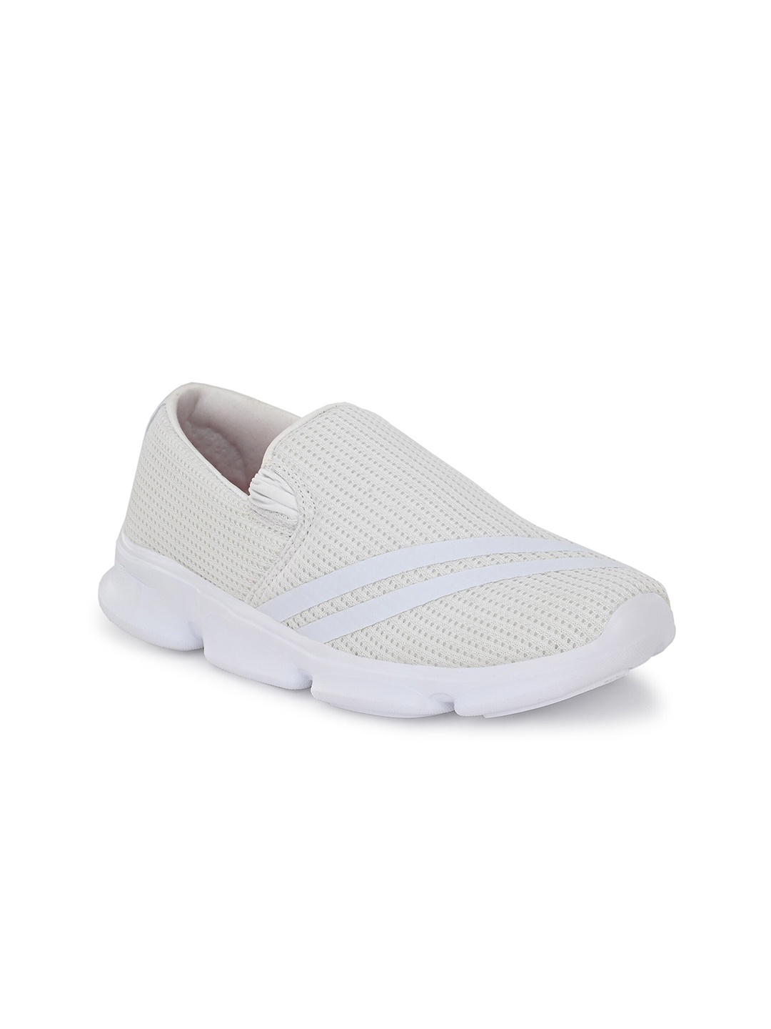 

OFF LIMITS Men White Mesh Walking Non-Marking Shoes