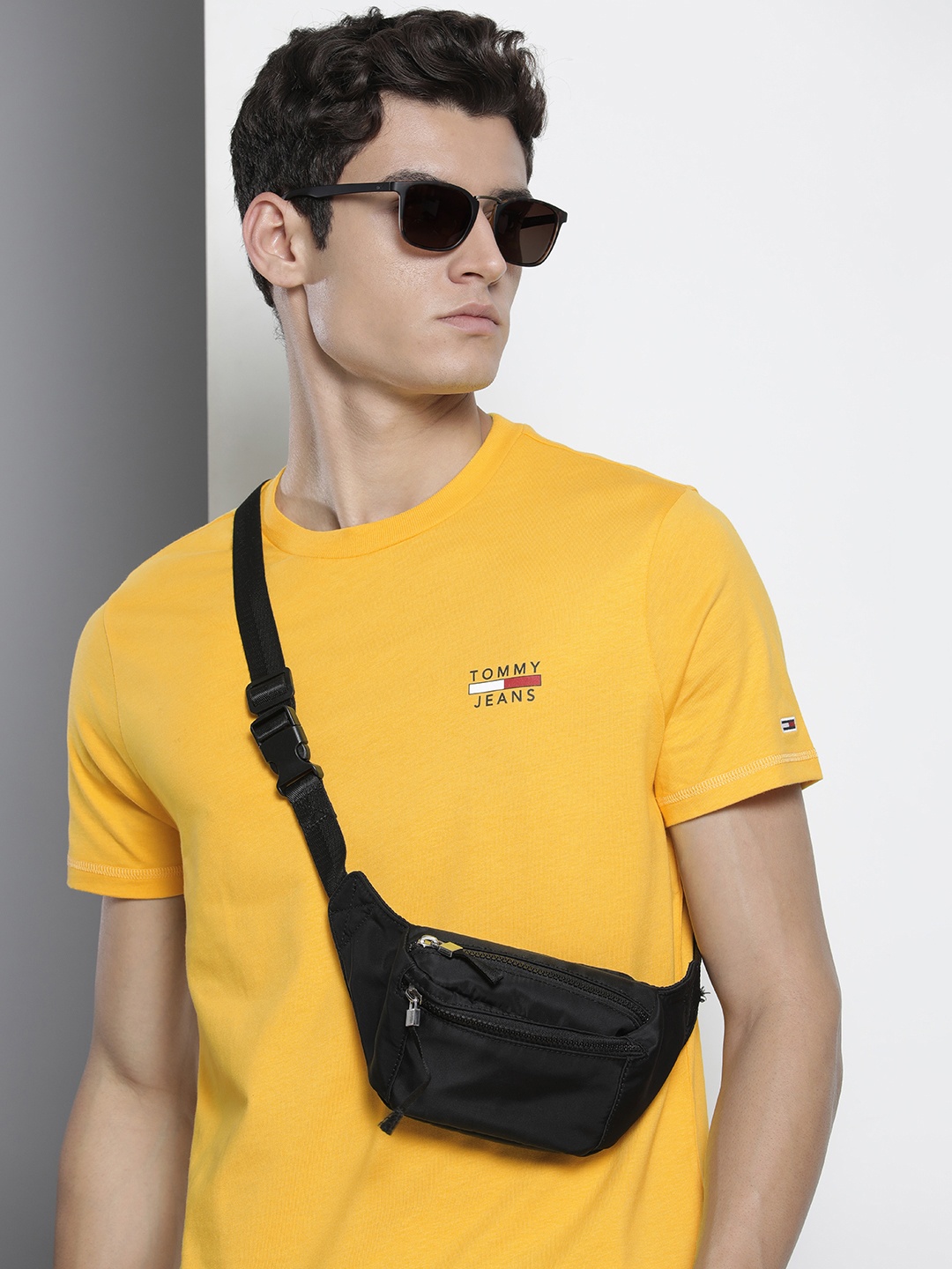 

Tommy Hilfiger Men Yellow Pure Cotton T-shirt