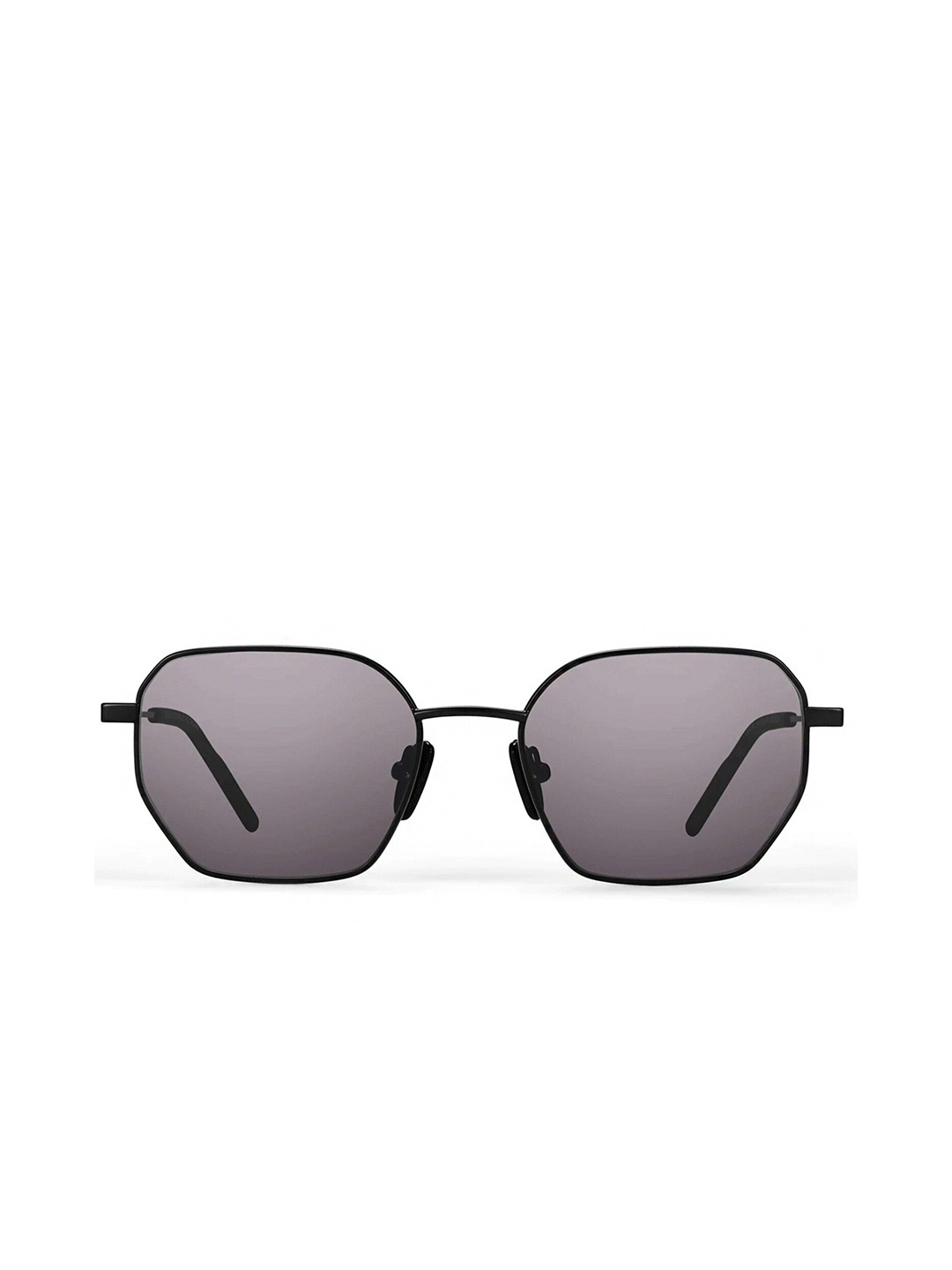 

ZINVO Unisex Black Lens & Black Rectangle Sunglasses with UV Protected Lens
