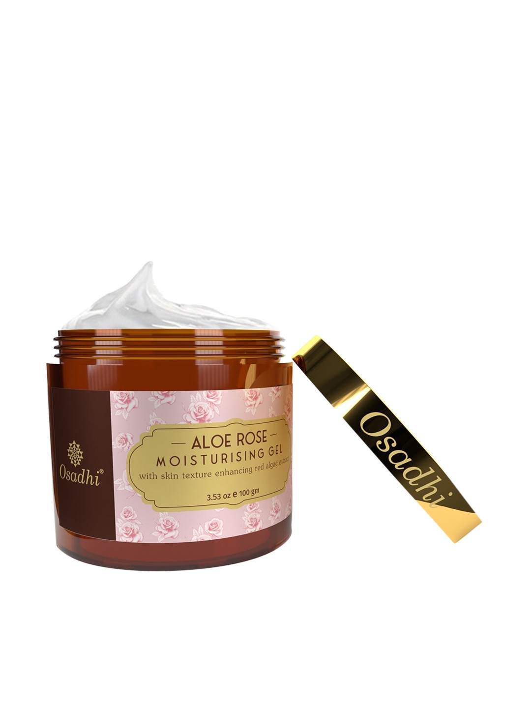

Osadhi Aloe Rose Moisturising Gel with Red Algae Extract - 100 g, Brown