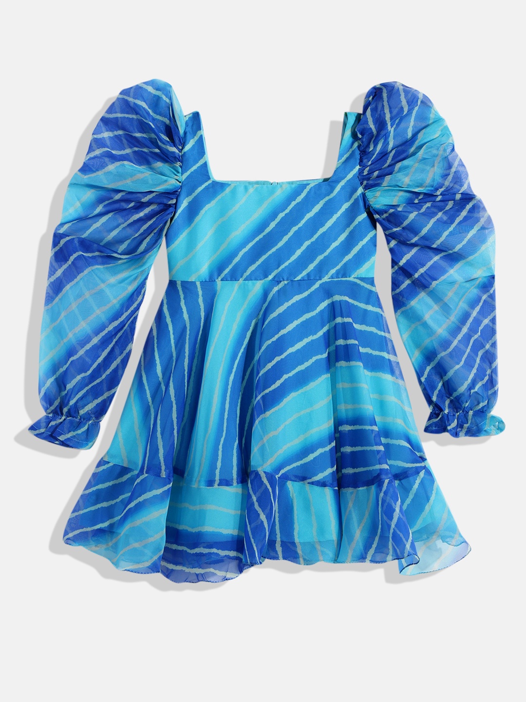 

Ethnovog Blue Made To Measure A-Line Dress