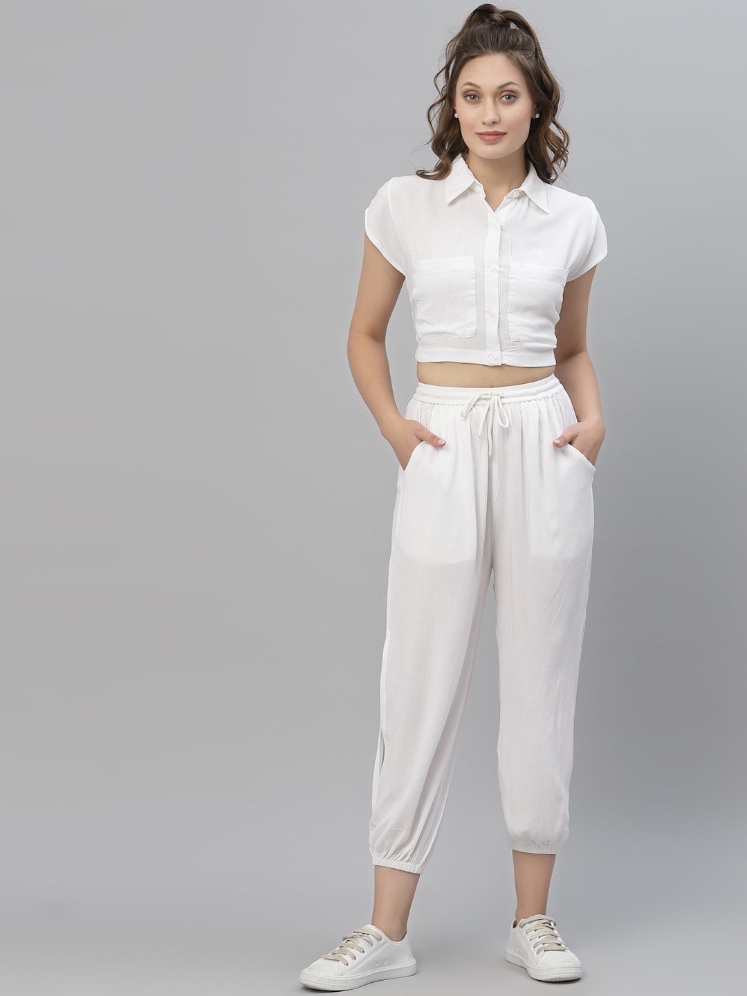 

KASSUALLY Shirt with Trousers, White