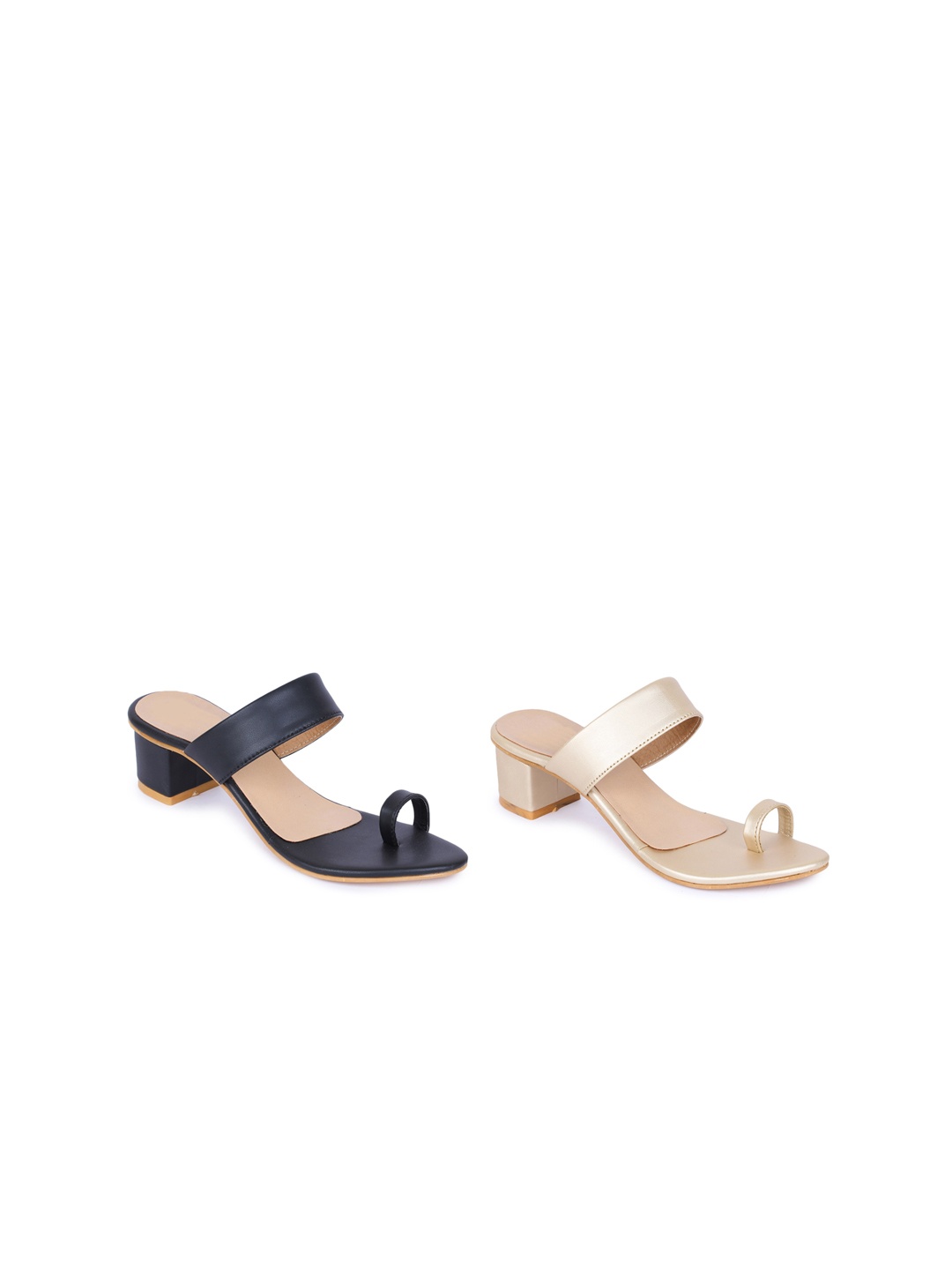 

VAYONAA Set of 2 PU Block Sandals, Multi