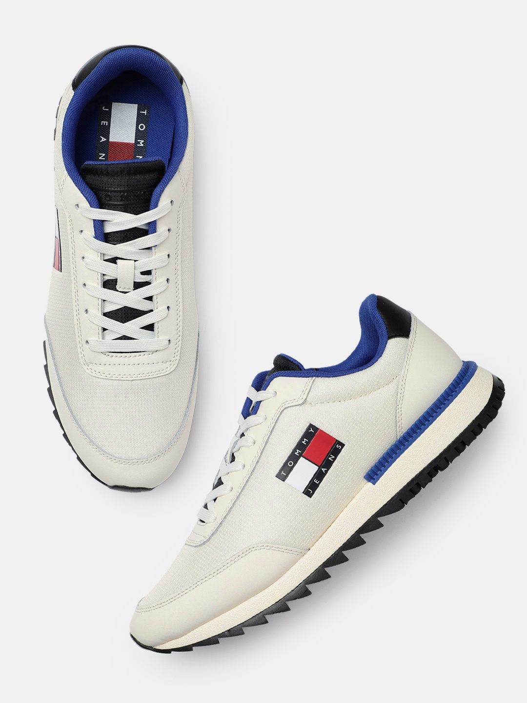 

Tommy Hilfiger Men Off White Sneakers