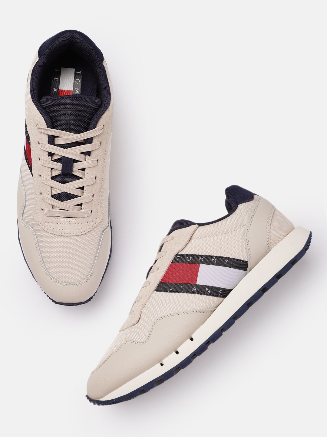 

Tommy Hilfiger Men Beige RETRO TJM RUNNER Sneakers