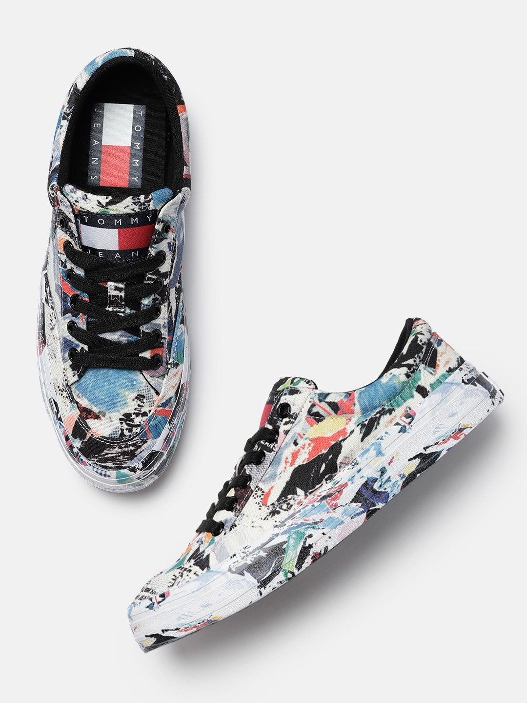 

Tommy Hilfiger Men Multicoloured Printed Sneakers, Multi