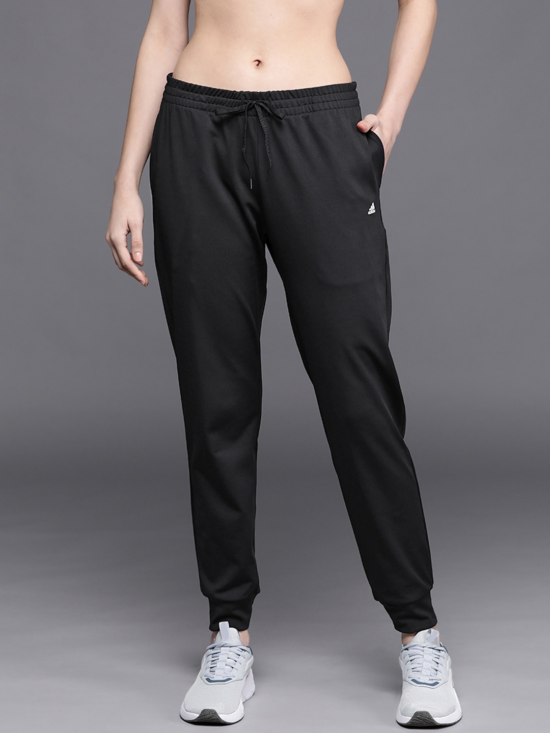 

ADIDAS Women Black Solid CE PNT W AJ Knitted Joggers