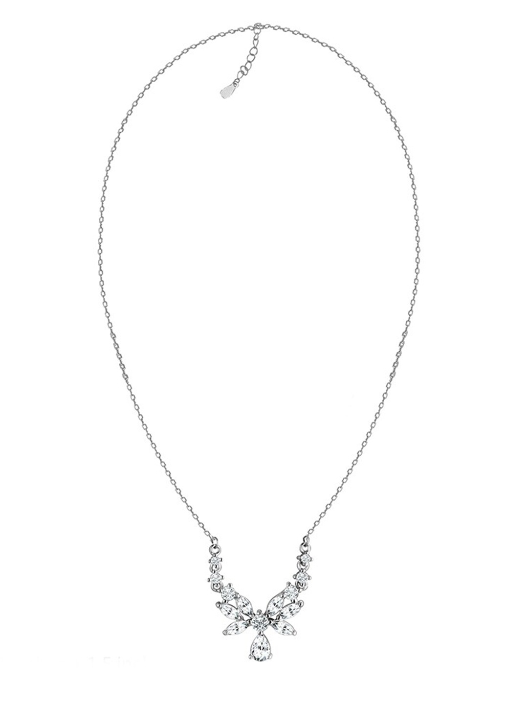 

GIVA 925 Sterling Silver Rhodium Plated Chrysalis Necklace