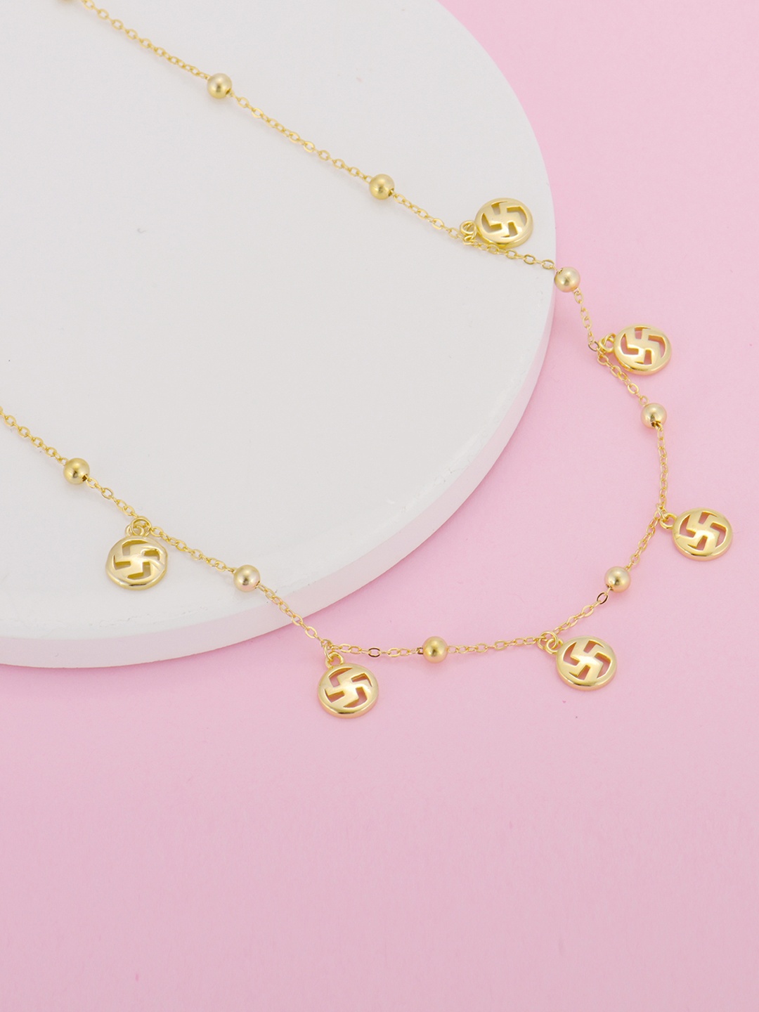 

GIVA Gold-Toned Sterling Silver Gold-Plated Necklace
