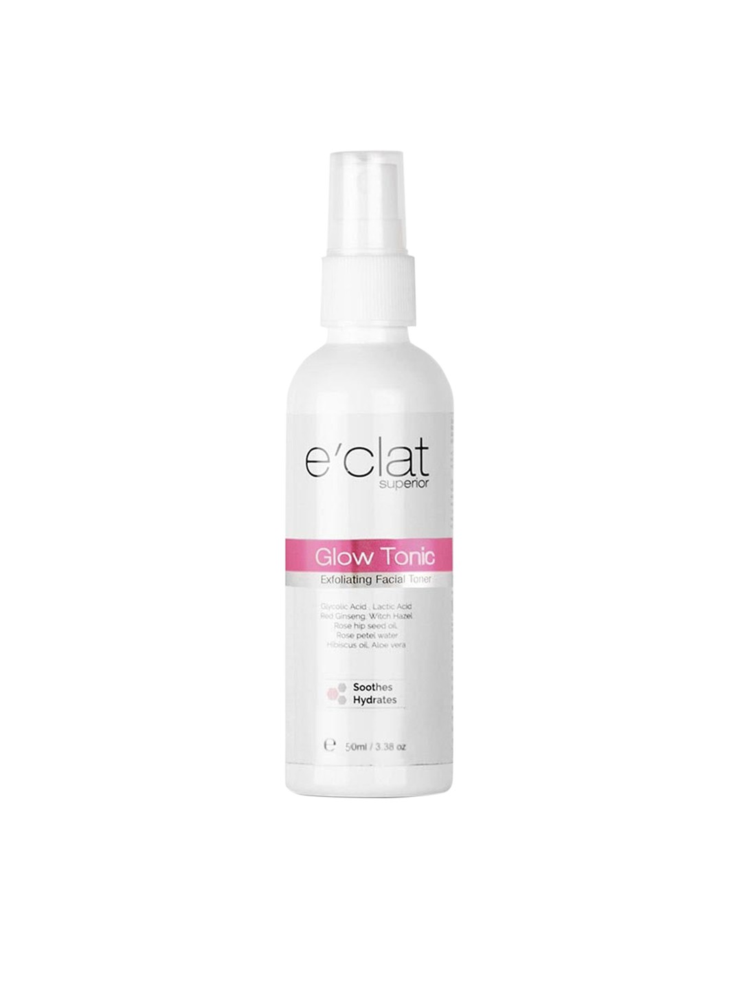 

e'clat superior Soothing & Hydrating Glow Tonic Exfoliating Facial Toner - 50 ml, White