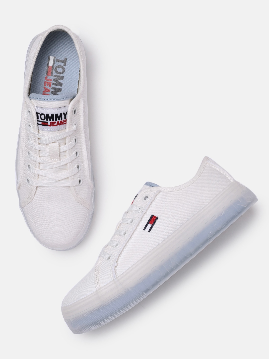 

Tommy Hilfiger Women Solid White Sneakers