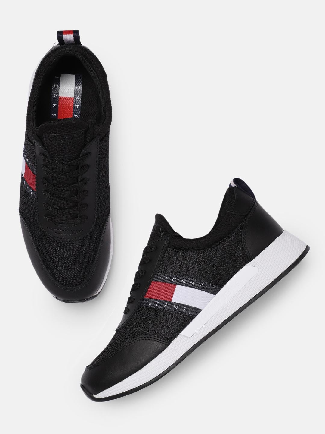 

Tommy Hilfiger Women Black Solid Sneakers