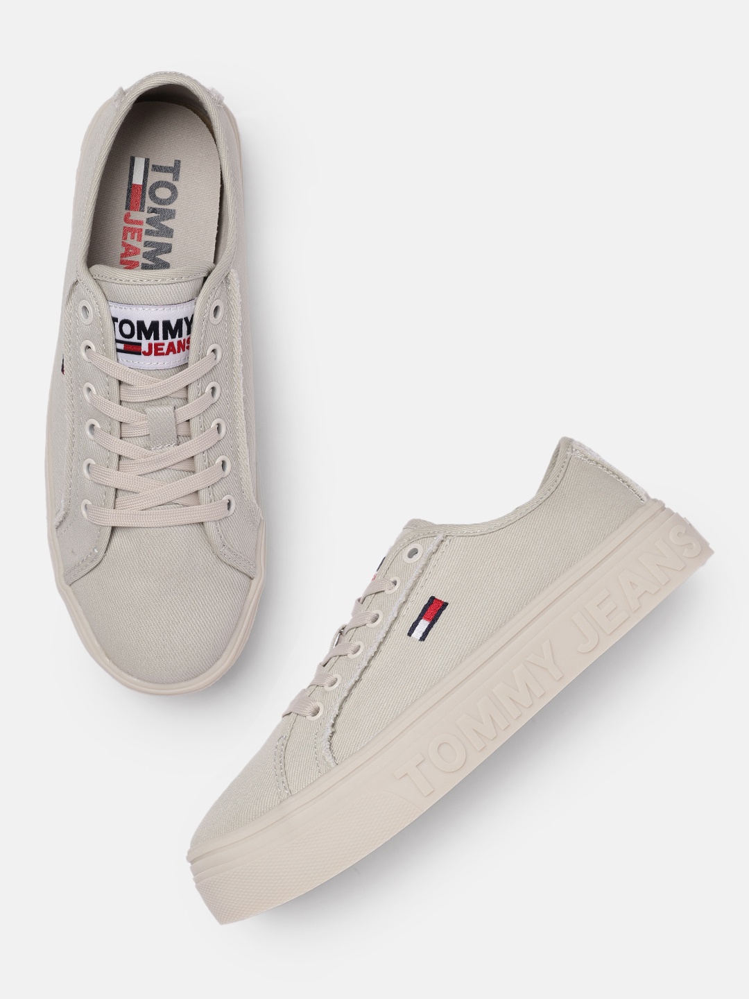 

Tommy Hilfiger Women Light Beige Solid Sneakers