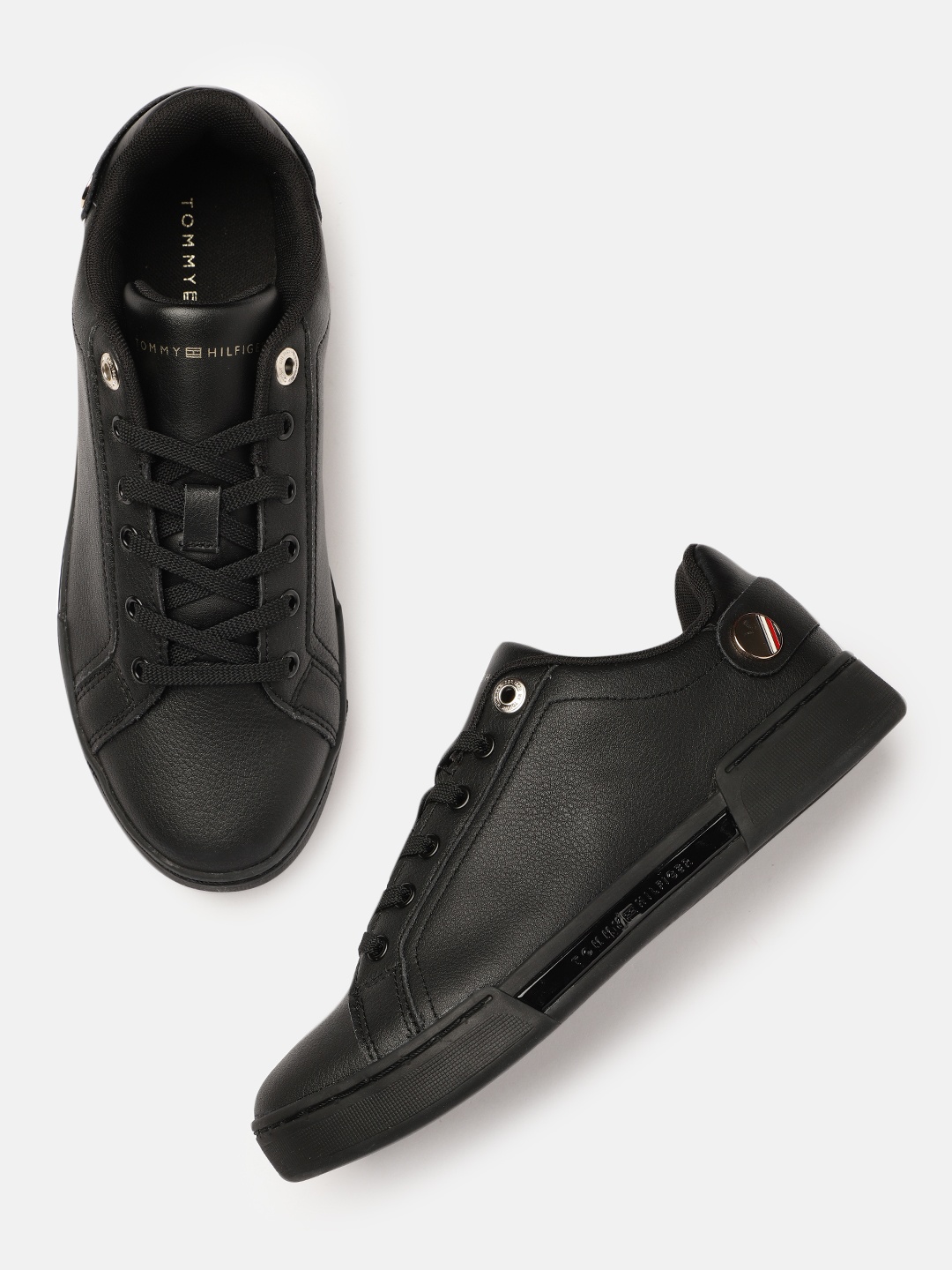 

Tommy Hilfiger Women Black Sneakers