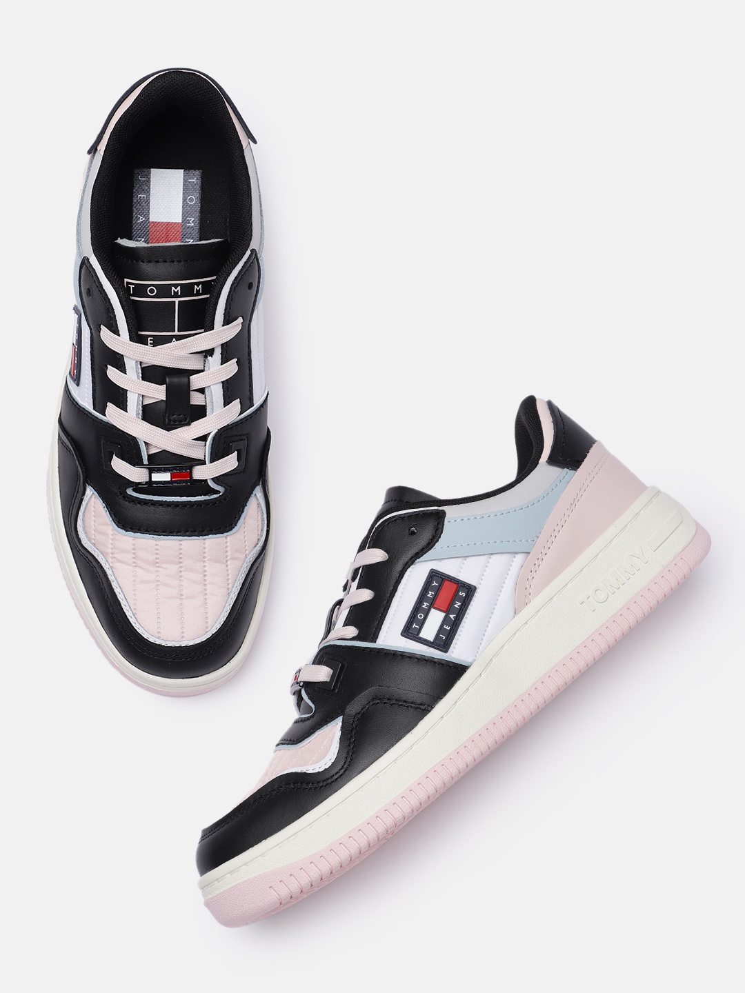 

Tommy Hilfiger Women Pink Leather Sneakers