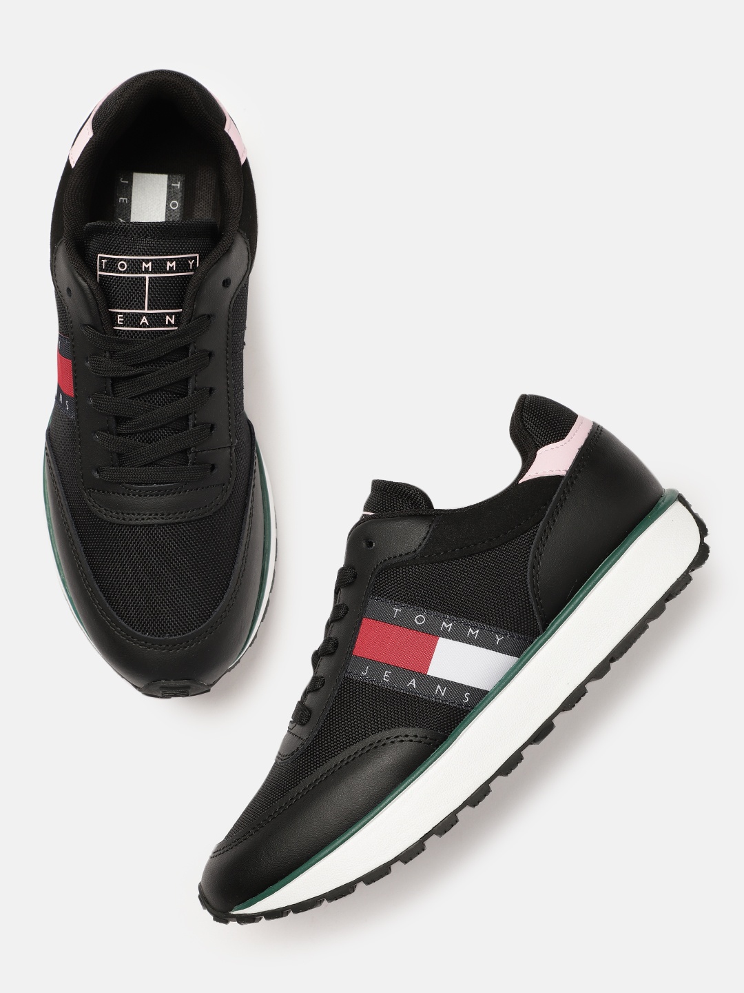 

Tommy Hilfiger Women Black Sneakers