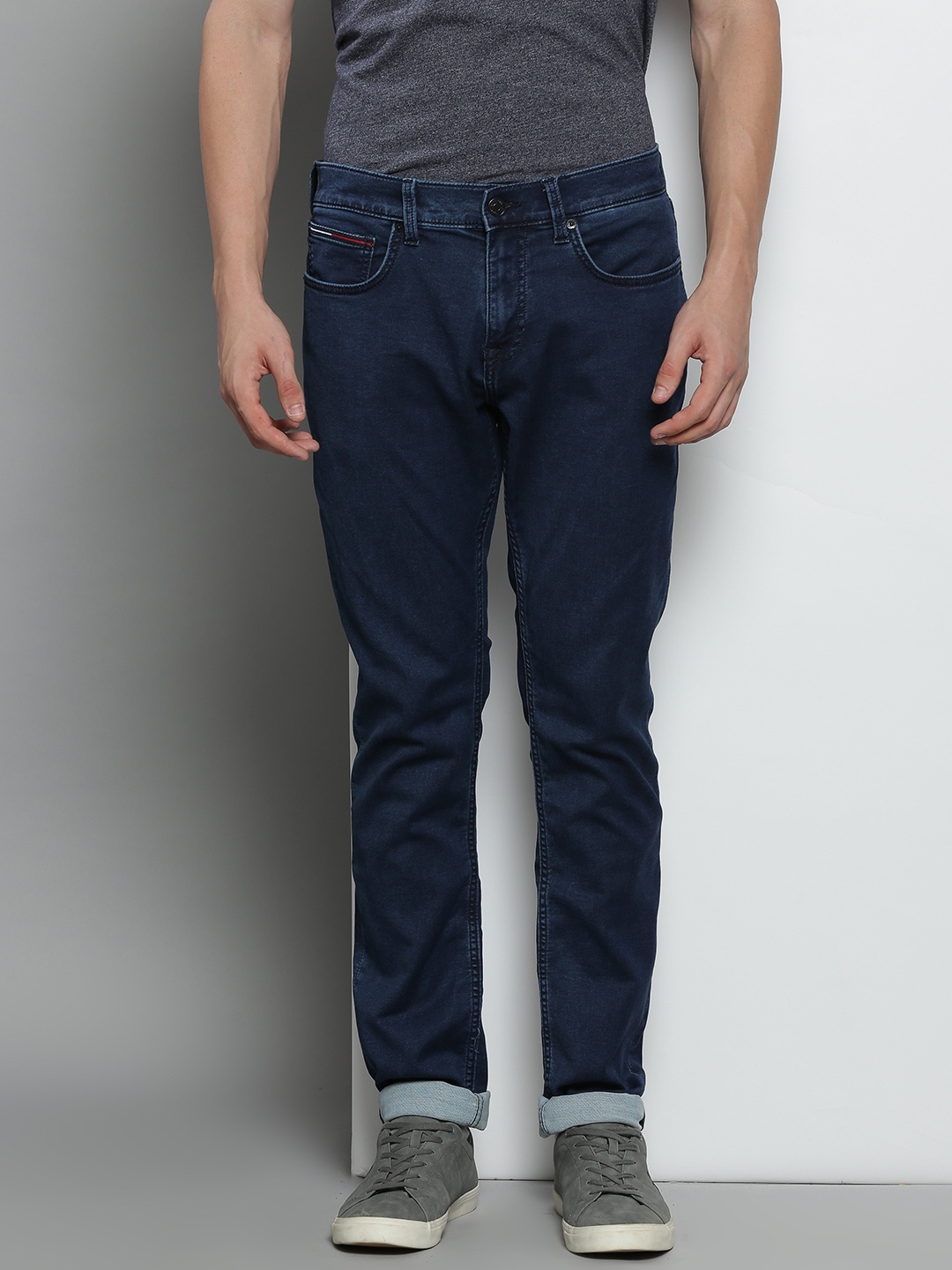 

Tommy Hilfiger Men Navy Blue Cotton Slim Fit Stretchable Jeans