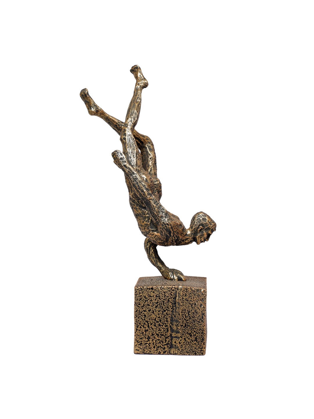

TANSHA QUO Bronze-Colored & Black Gymnastics Figurines Decorative Showpiece