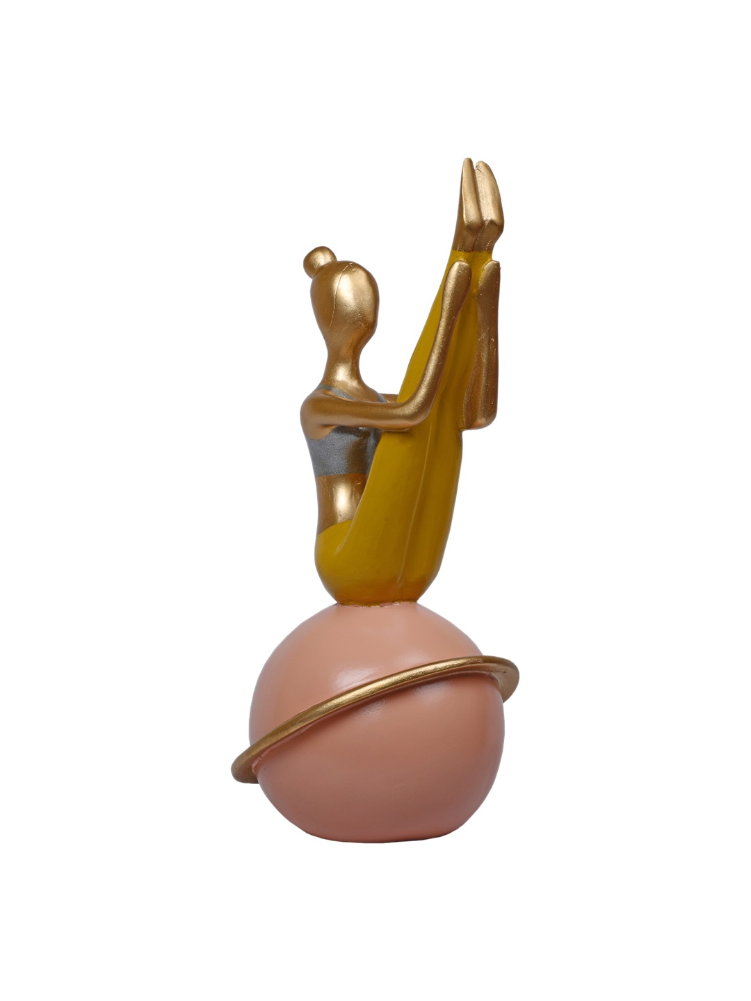 

TANSHA QUO Yellow Yoga Pose Figurine Showpiece