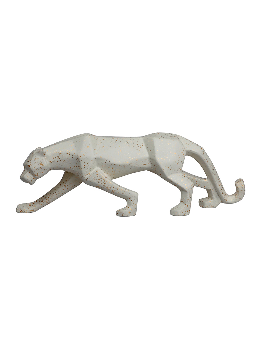 

TANSHA QUO White Geometrical Panther Showpiece