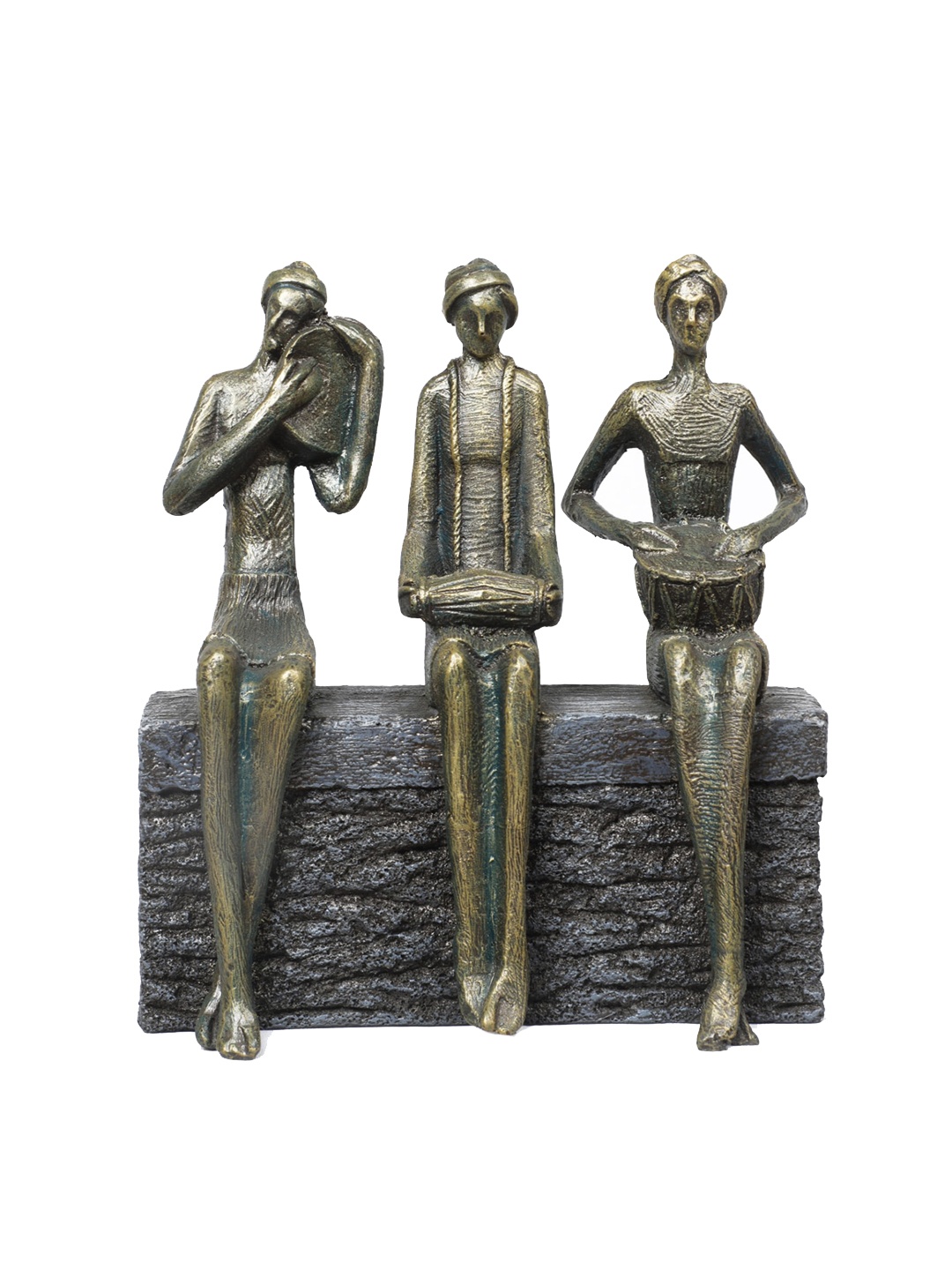 

TANSHA QUO Gold-Colored Musical Figurine Showpiece