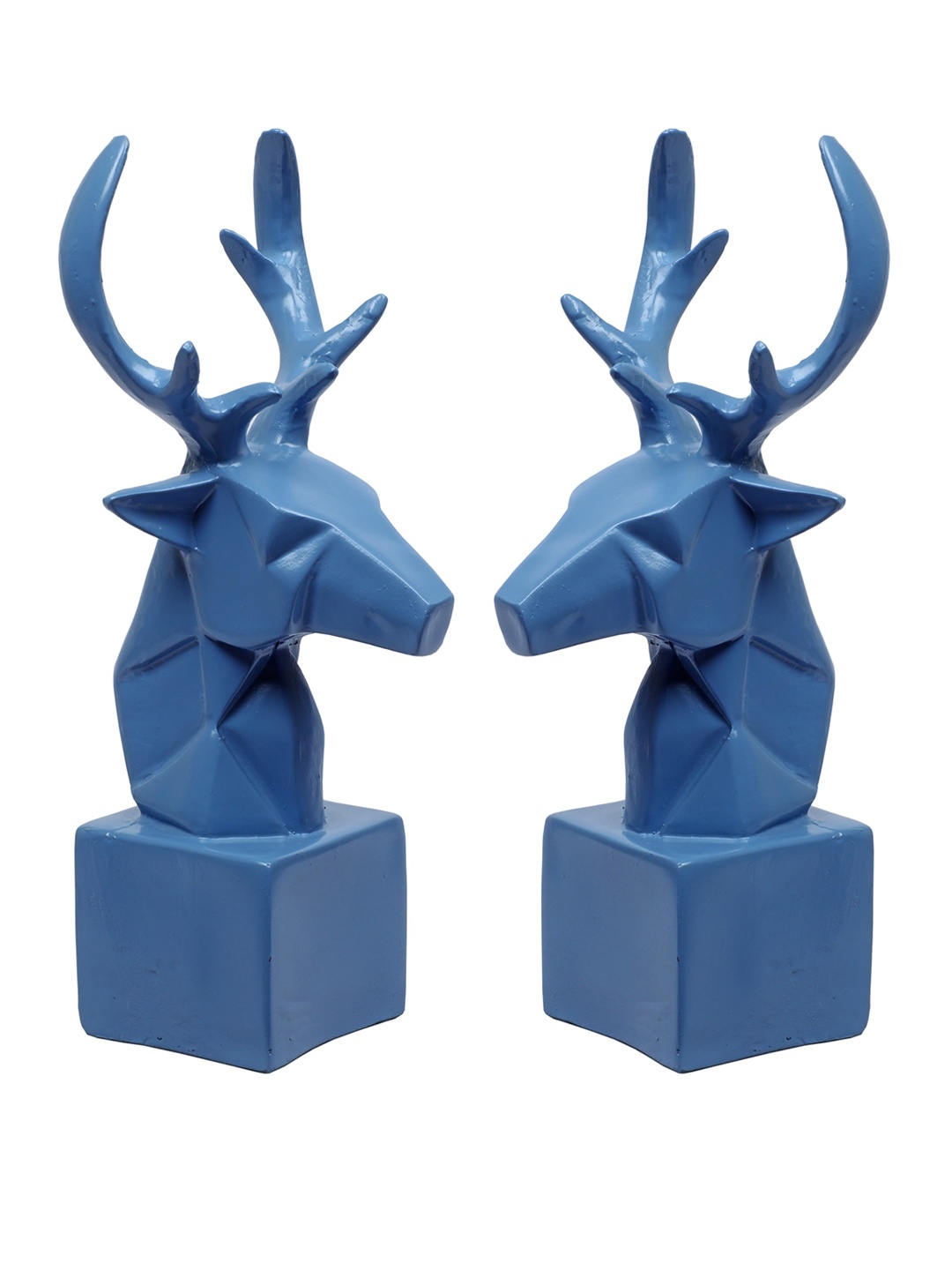 

TANSHA QUO Blue Deer Head Bookend