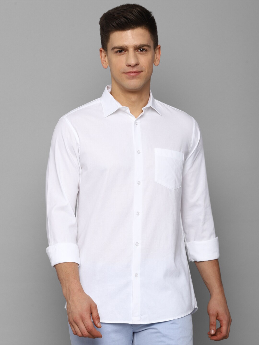 

Allen Solly Men White Slim Fit Casual Shirt