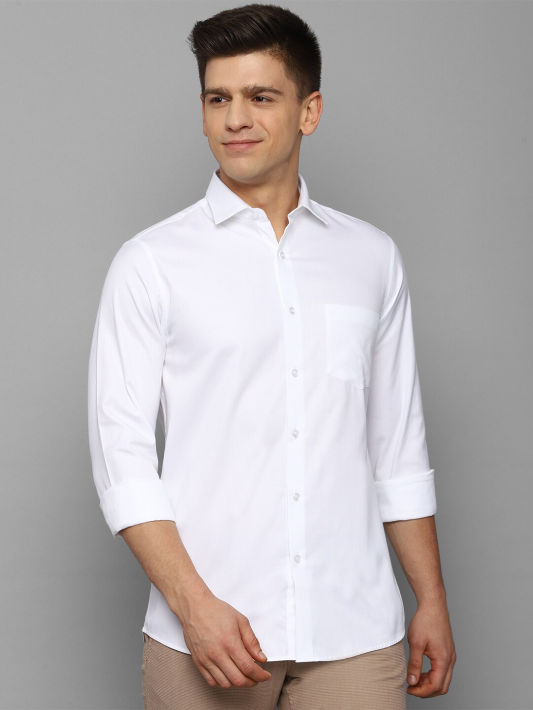 

Allen Solly Men White Slim Fit Casual Shirt