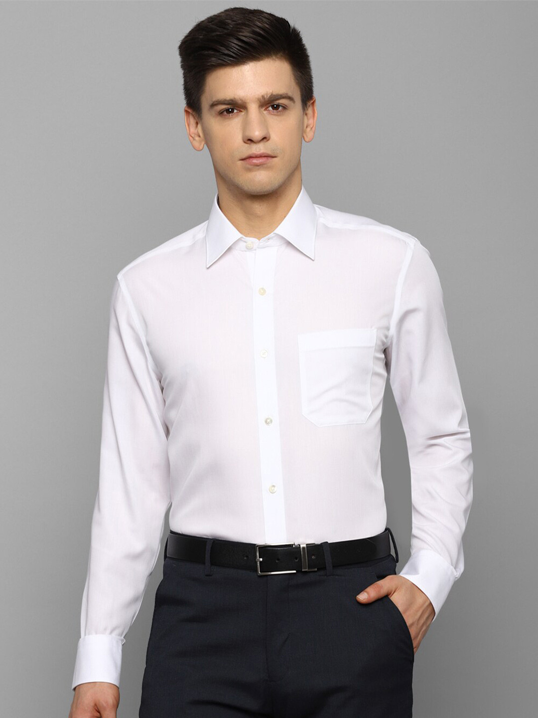 

Louis Philippe Men White Formal Shirt