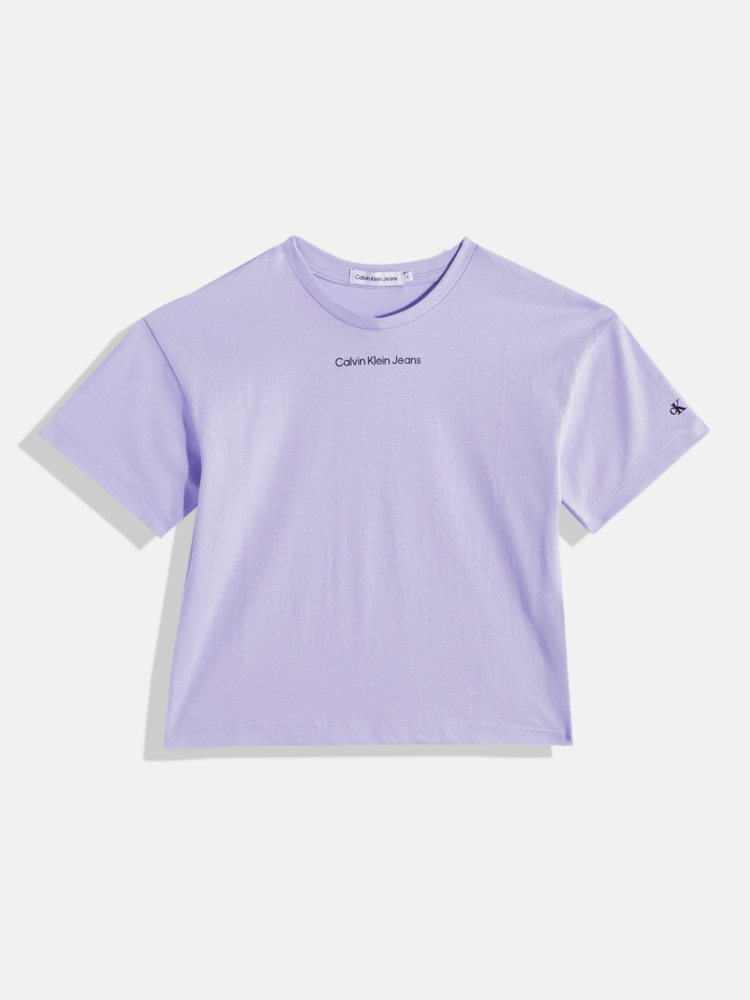 

Calvin Klein Jeans Girls Pure Cotton Boxy T-shirt, Lavender