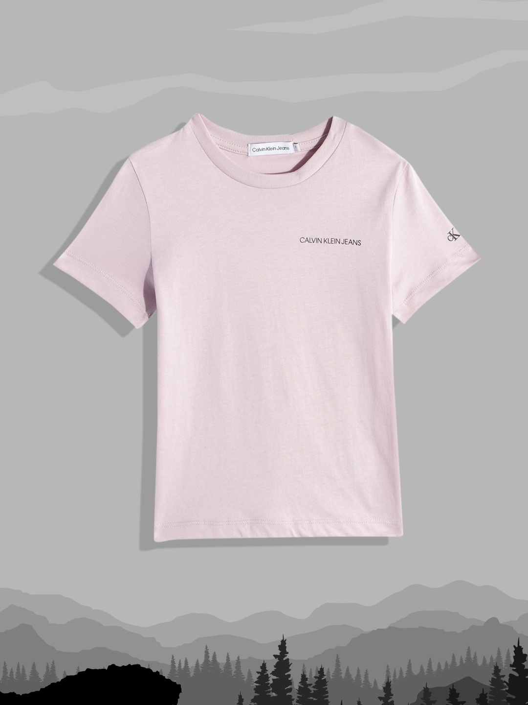 

Calvin Klein Jeans Boys Purple Solid Pure Cotton T-shirt