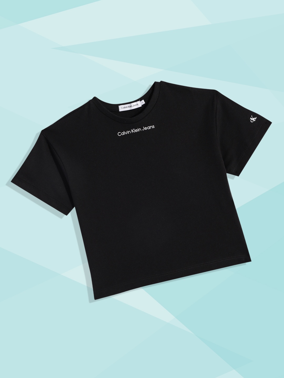 

Calvin Klein Jeans Girls Black Pure Organic Cotton T-shirt
