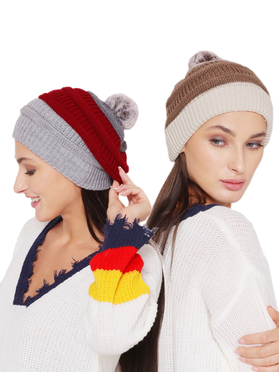 

Bharatasya Women Grey Caps