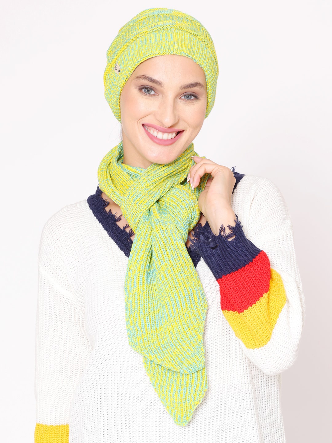 

Bharatasya Women Green Caps