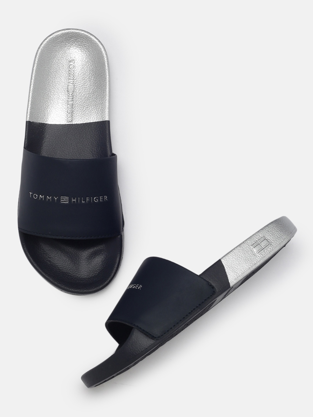 

Tommy Hilfiger Women Blue Printed Slip-On
