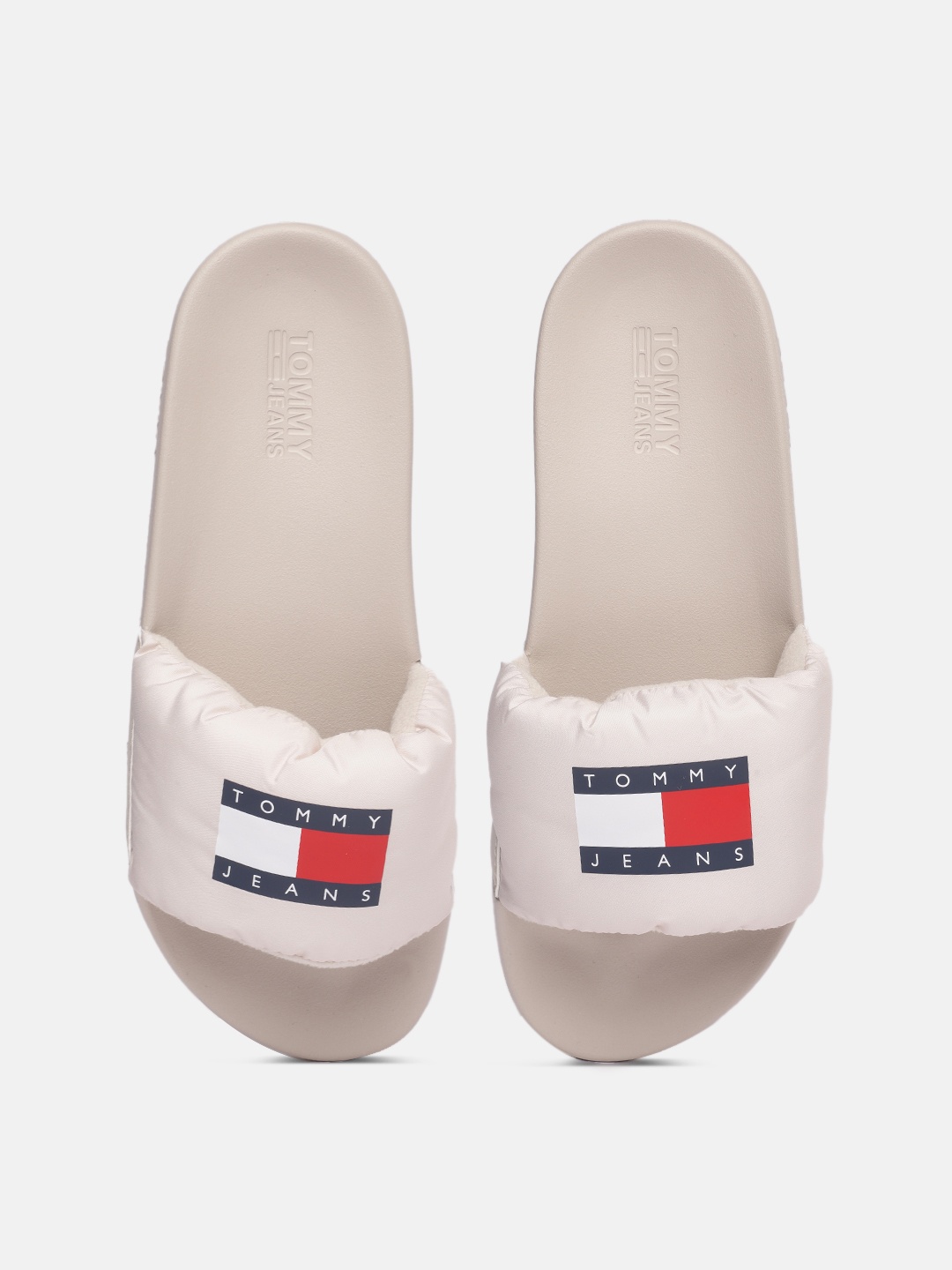 

Tommy Hilfiger Women Beige Printed Sliders