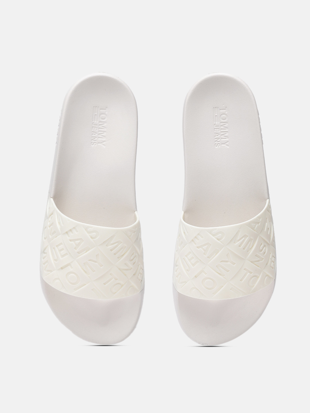 

Tommy Hilfiger Women Off-White Self Design Sliders