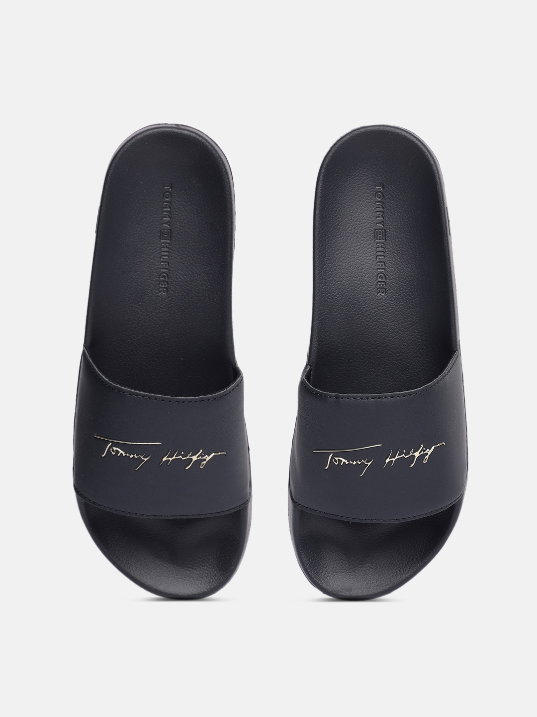 

Tommy Hilfiger Women Navy Blue Printed Sliders