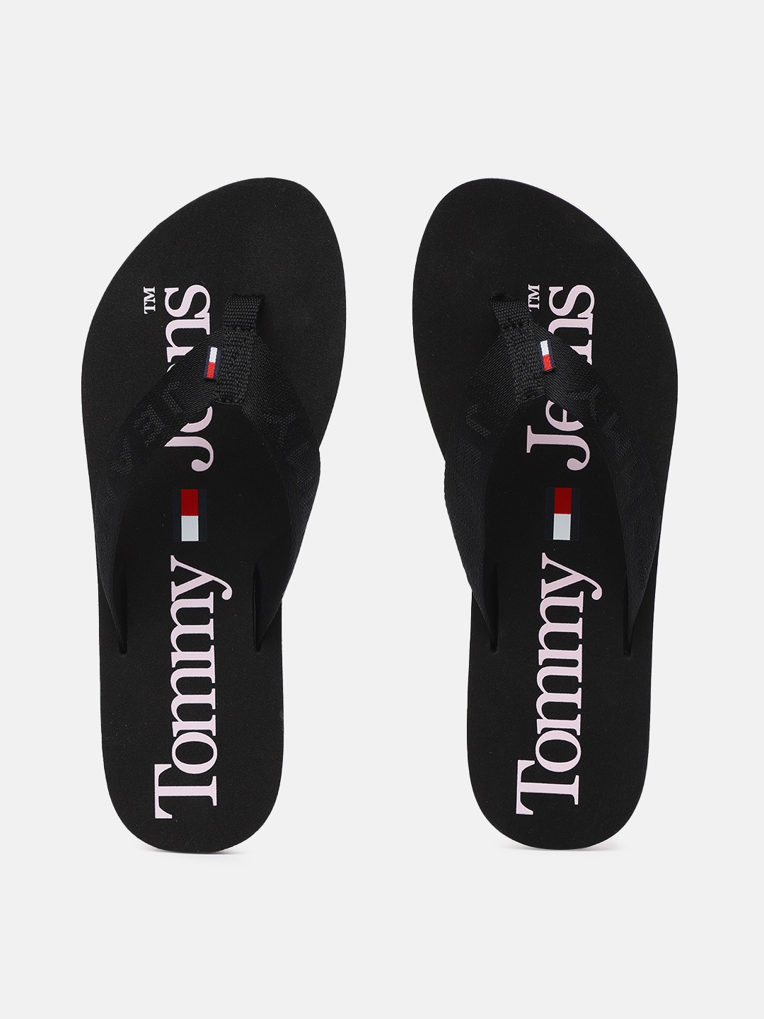 

Tommy Hilfiger Women Black Printed Thong Flip-Flops