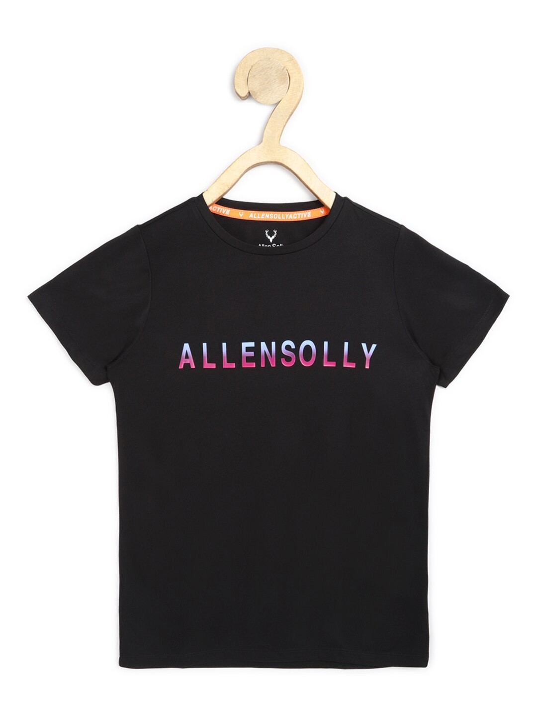 

Allen Solly Junior Boys Black Typography Printed Applique T-shirt