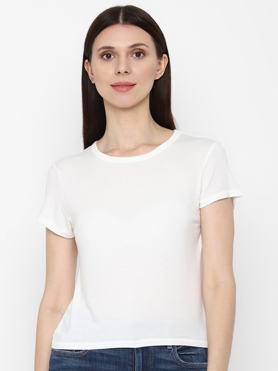 

AMERICAN EAGLE OUTFITTERS Women White T-shirt