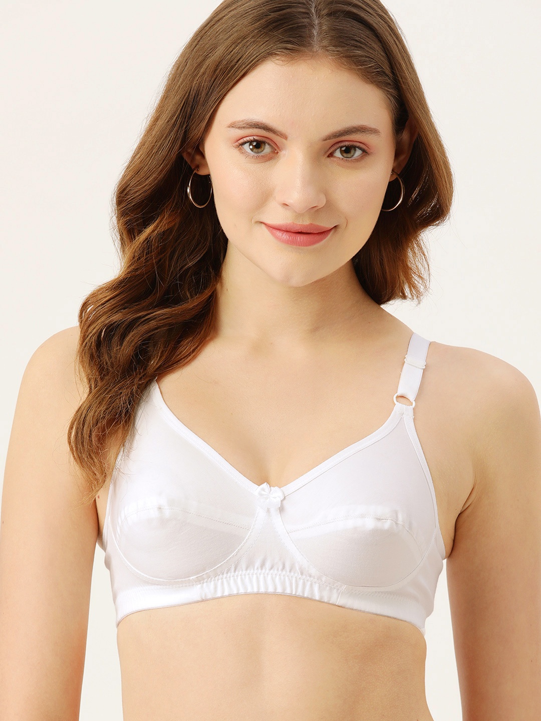 

DressBerry White Solid Bra