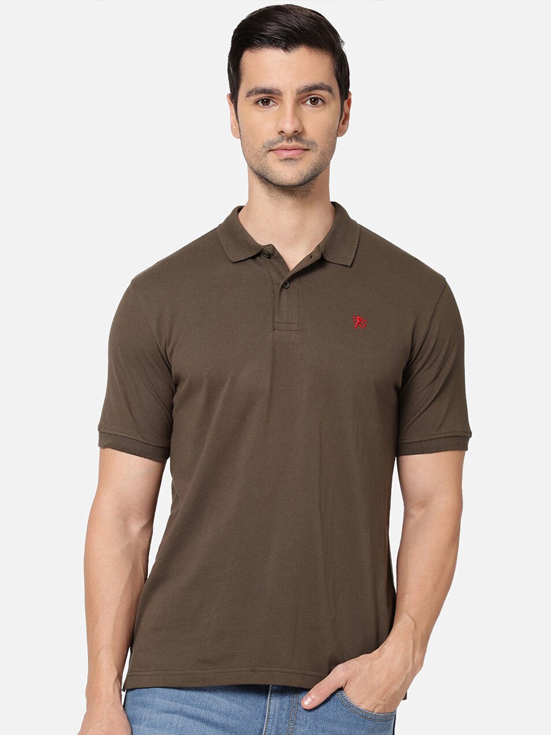 

R&B Men Olive Green T-shirt