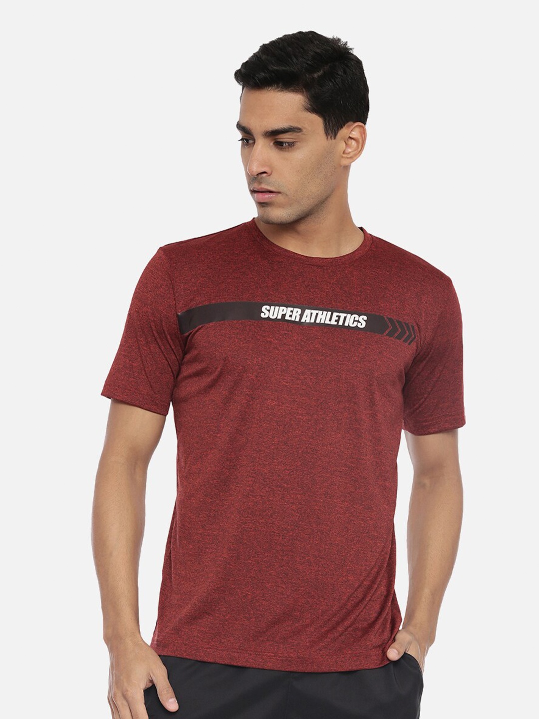 

R&B Men Brown Typography T-shirt