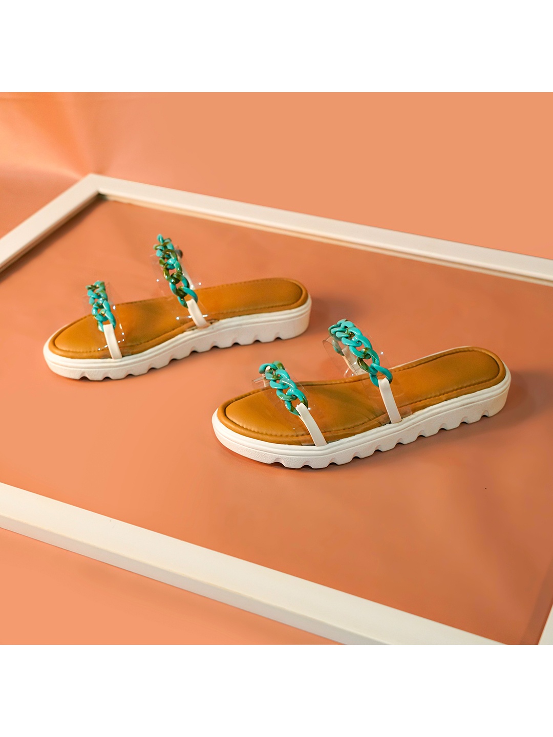 

Sole House Multicoloured PU Flatform Sandals, Multi